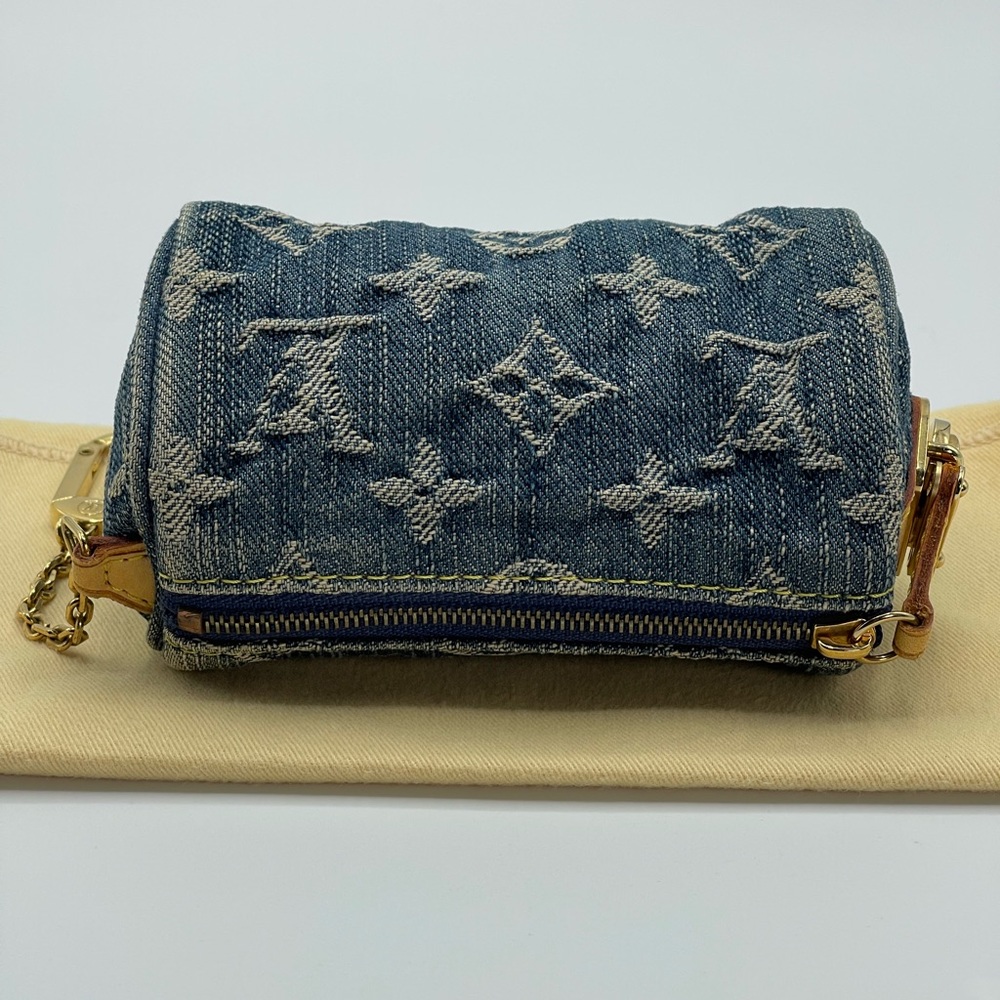 Louis Vuitton Denim Trousse Truth Speedy Pm Mini Pochette Pouch Limited Edition - Picture 2 of 16